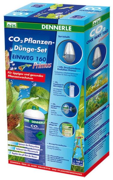 Primus 160 CO2 System w/ Disposable CO2 Tank for Planted Aquaria up to 40 Gallons - Dennerle