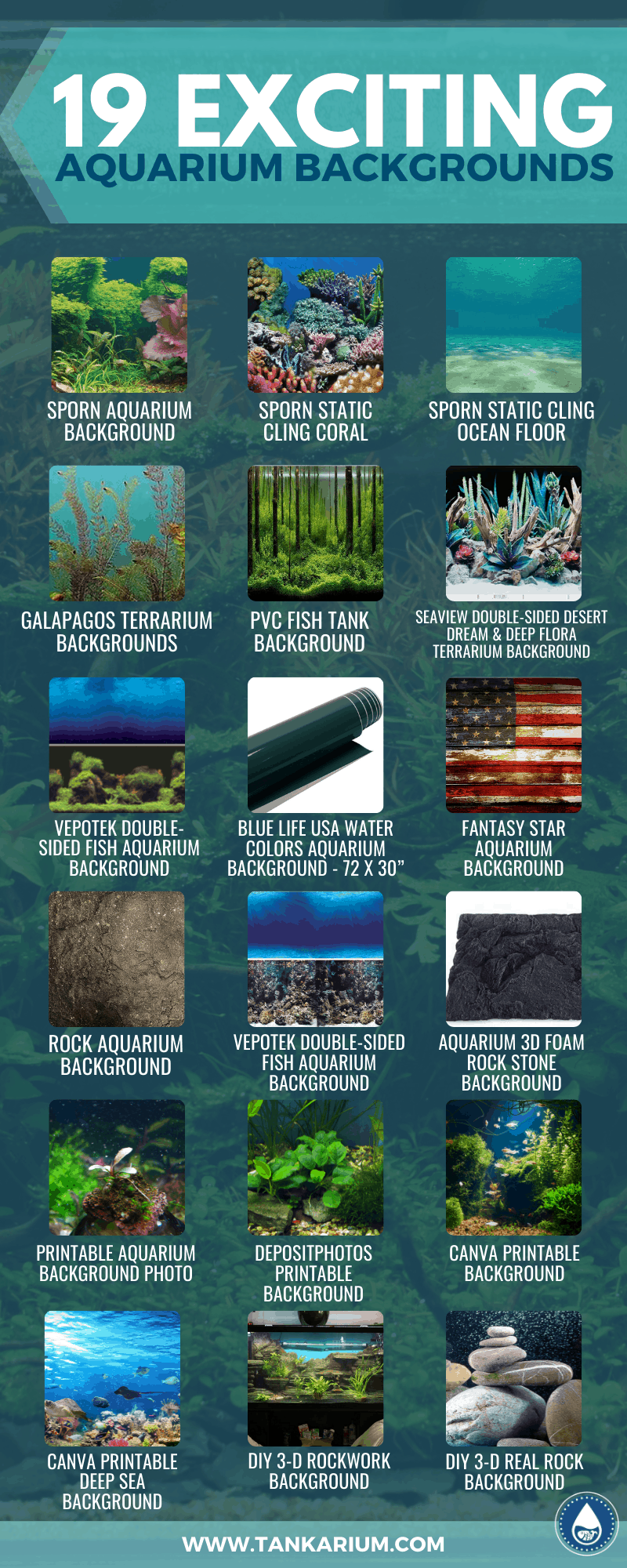 19 Exciting Aquarium Backgrounds - infographics