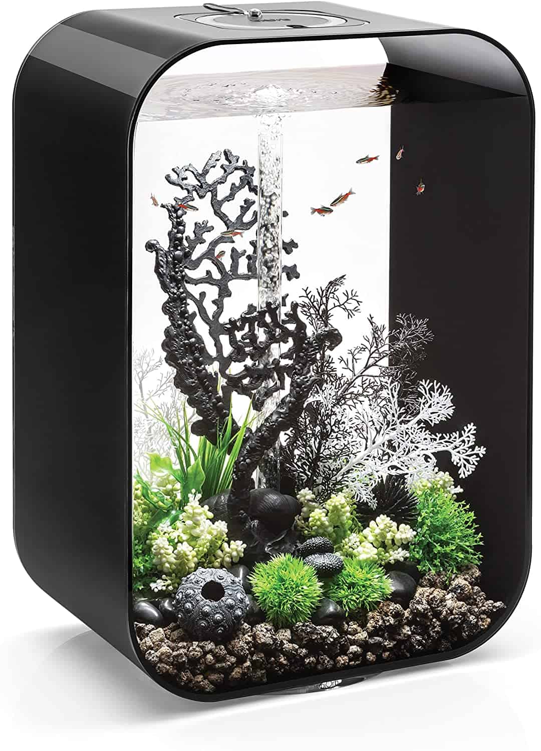 Life 15 Aquarium with LED Light - 4 Gallon, Black