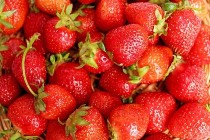 Ripe Strawberries Closeup