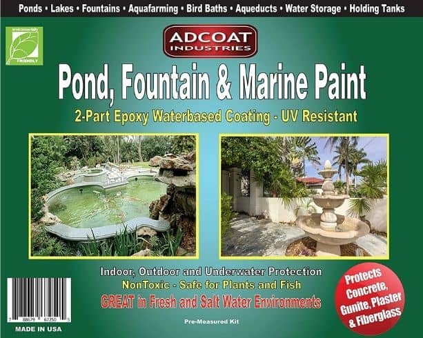 AdCoat Pond, Fountain & Marine Paint – 2-Part Acrylic Epoxy