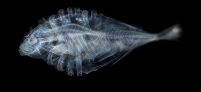 fish x ray - guppy bent spine